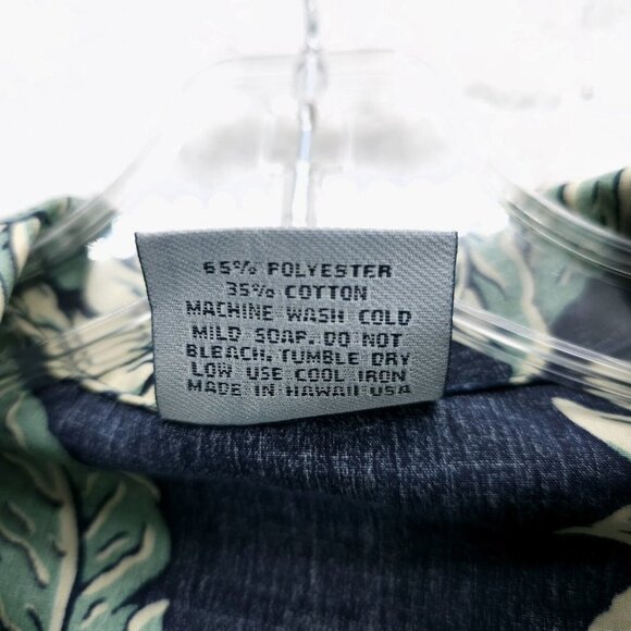 ROYAL CREATIONS Hawaiian Shirt Reverse Print Hibiscus Floral Tropical MEDIUM - Picture 6 of 6